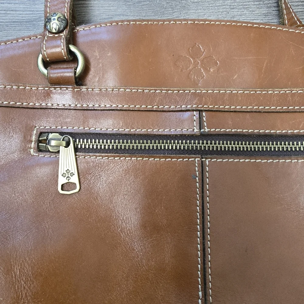 Patricia Nash Leather Shoulder Bag Brown Western  Boho - Picture 2 of 15